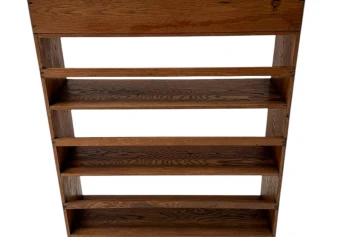 Art Deco Modernist Open Bookcase by P.E.L. Izeren for De Genneper Molen, 1920s